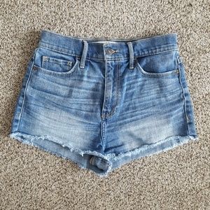 A&F High Waisted Jean Shorts